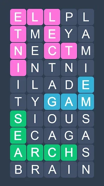 Скачать взлом Word Search - Evolution Puzzle [MOD: без рекламы и все уровни открыты] — скриншот 1