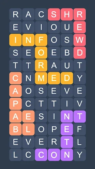 Скачать взлом Word Search - Evolution Puzzle [MOD: без рекламы и все уровни открыты] — скриншот 2