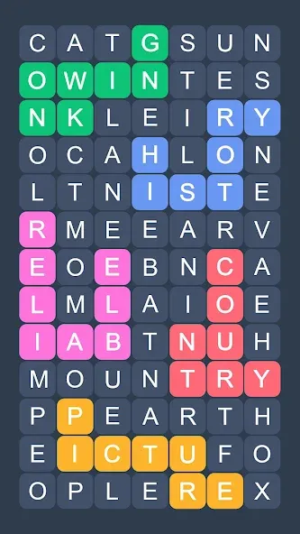 Скачать взлом Word Search - Evolution Puzzle [MOD: без рекламы и все уровни открыты] — скриншот 3