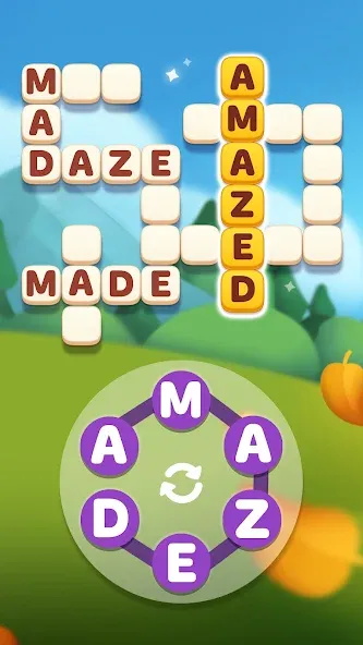 Скачать Word Spells: Word Puzzle Game [MOD: безлимитные подсказки и открыты все уровни] на телефон — скриншот 2