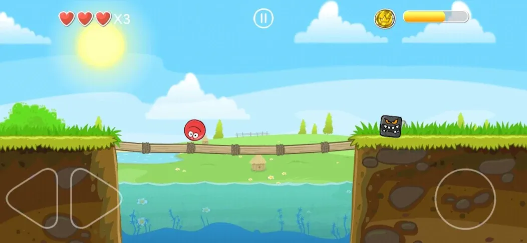Взломанная Crazy Ollie Ball [MOD: без рекламы и много жизней] на Андроид — скриншот 2
