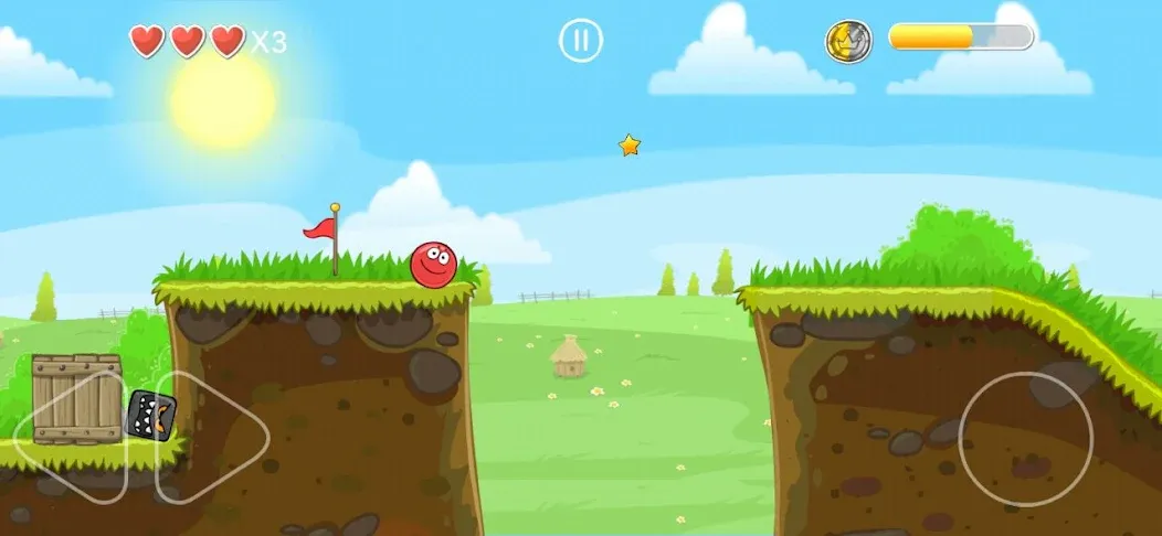 Взломанная Crazy Ollie Ball [MOD: без рекламы и много жизней] на Андроид — скриншот 3