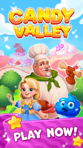 Candy Valley - Match 3 Puzzle [MOD: безлимитные монеты и жизни] последняя версия — скриншот 5