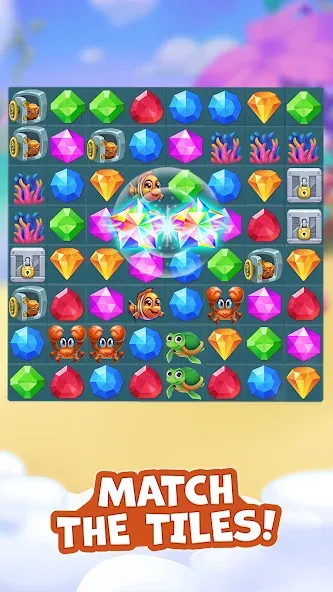 Скачать Pirate Treasures: Jewel & Gems [MOD: безлимитные монеты и жизни] на телефон — скриншот 5