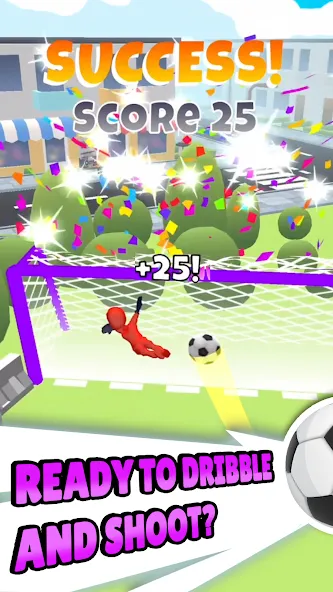 Crazy Kick! Fun Football game [MOD: безлимитные деньги и все голы] на Андроид — скриншот 2