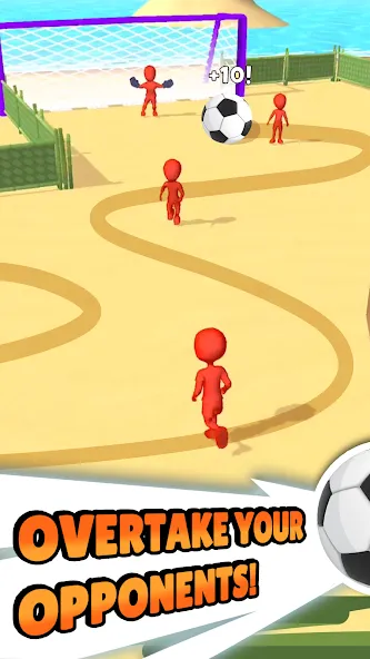 Crazy Kick! Fun Football game [MOD: безлимитные деньги и все голы] на Андроид — скриншот 3