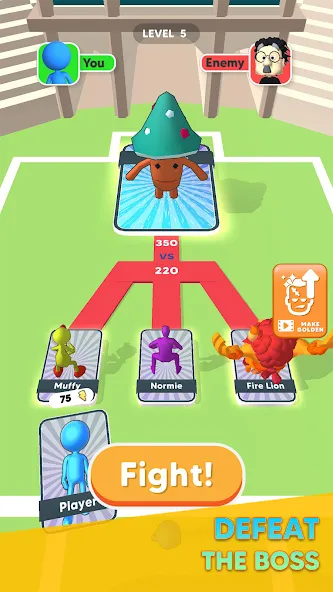 Скачать Monster Draft [MOD: безлимитные ресурсы и редкие монстры] на телефон — скриншот 3