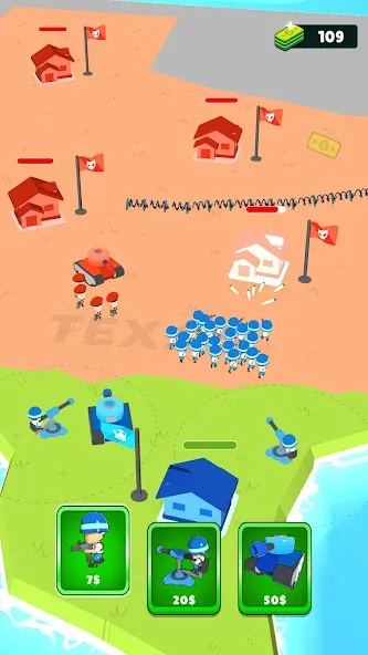 Скачать Draw Army: State Survivor [MOD: безлимитные деньги и усиленная армия] на телефон — скриншот 2