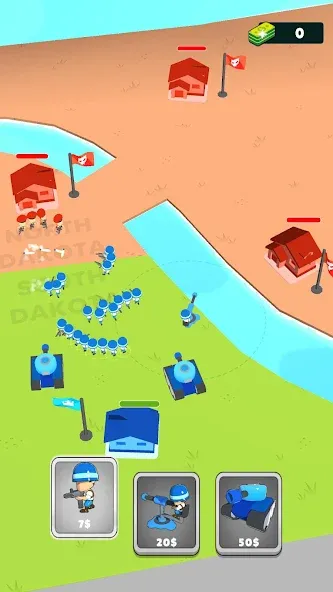 Скачать Draw Army: State Survivor [MOD: безлимитные деньги и усиленная армия] на телефон — скриншот 3