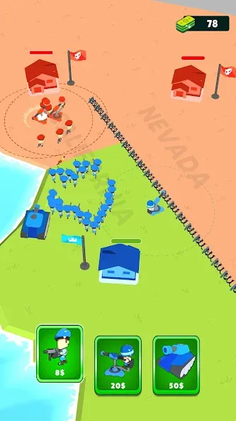 Скачать Draw Army: State Survivor [MOD: безлимитные деньги и усиленная армия] на телефон — скриншот 4