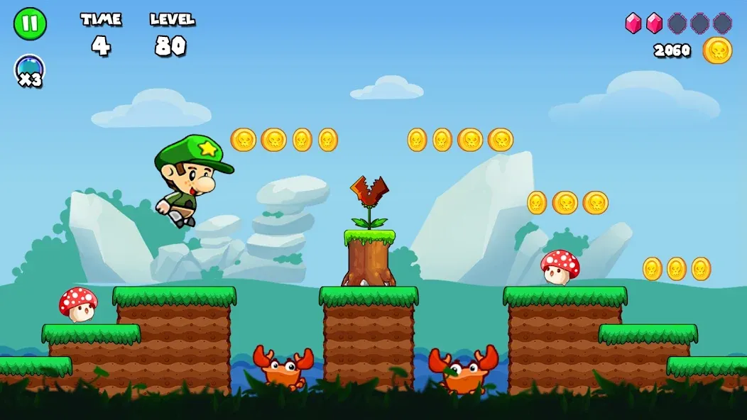 Bob Run: Adventure run game [MOD: бесконечные жизни и монеты] последняя версия — скриншот 1