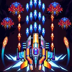 Скачать Galaxiga Arcade Shooting Game [MOD: безлимитные монеты и все корабли] на телефон