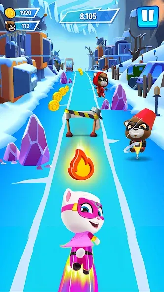 Talking Tom Hero Dash [MOD: безлимитные монеты и все герои] (Бесплатно / APK) — скриншот 4