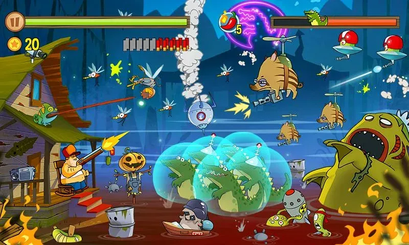 Скачать Swamp Attack [MOD: безлимитные монеты и усиленное оружие] — скриншот 4