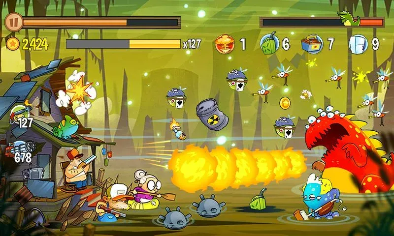 Скачать Swamp Attack [MOD: безлимитные монеты и усиленное оружие] — скриншот 5
