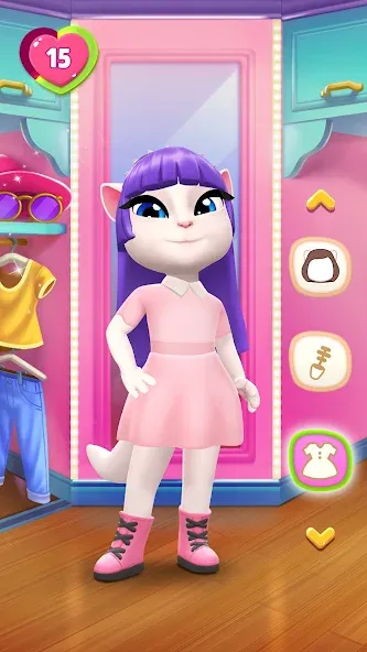 My Talking Angela 2 [MOD: безлимитные монеты и все предметы] последняя версия — скриншот 1