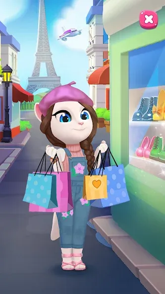 My Talking Angela 2 [MOD: безлимитные монеты и все предметы] последняя версия — скриншот 4