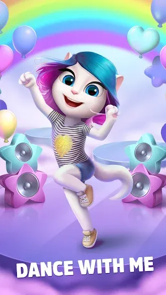 My Talking Angela [MOD: безлимитные монеты и алмазы] (Бесплатно / APK) — скриншот 1