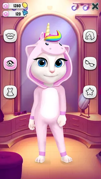 My Talking Angela [MOD: безлимитные монеты и алмазы] (Бесплатно / APK) — скриншот 4