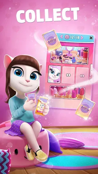 My Talking Angela [MOD: безлимитные монеты и алмазы] (Бесплатно / APK) — скриншот 5