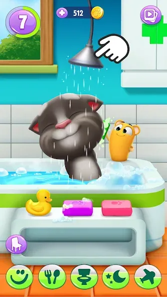 Скачать My Talking Tom 2 [MOD: безлимитные монеты и алмазы] на телефон — скриншот 2