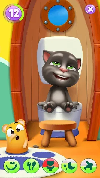 Скачать My Talking Tom 2 [MOD: безлимитные монеты и алмазы] на телефон — скриншот 3