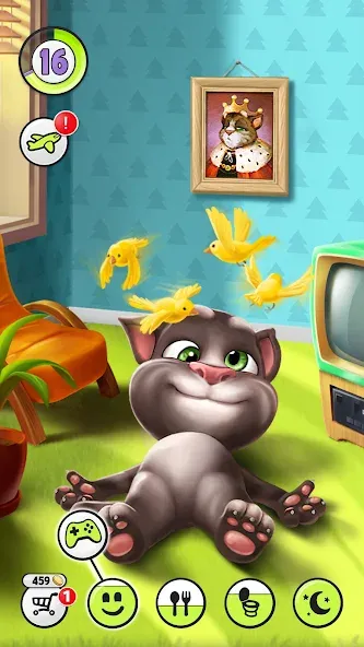 My Talking Tom [MOD: безлимитные деньги и одежда] последняя версия — скриншот 1