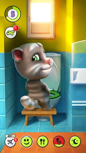 My Talking Tom [MOD: безлимитные деньги и одежда] последняя версия — скриншот 2
