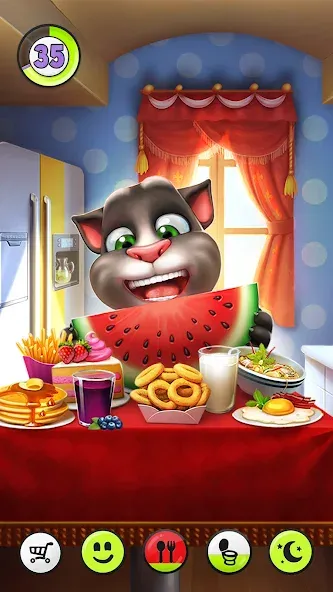 My Talking Tom [MOD: безлимитные деньги и одежда] последняя версия — скриншот 3