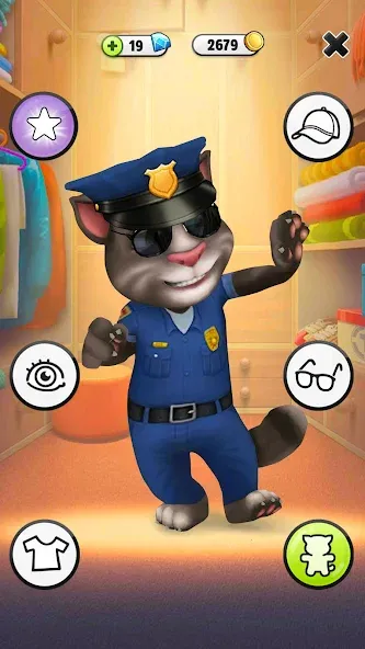 My Talking Tom [MOD: безлимитные деньги и одежда] последняя версия — скриншот 4