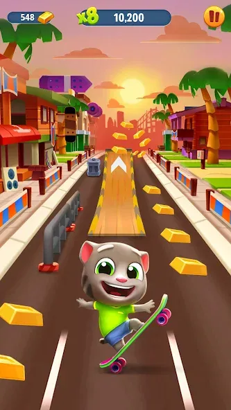 Talking Tom Gold Run [MOD: безлимитные монеты и энергия] — Скачать бесплатно (APK) — скриншот 1