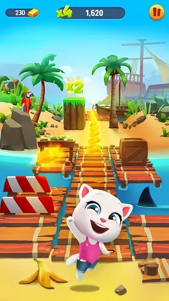Talking Tom Gold Run [MOD: безлимитные монеты и энергия] — Скачать бесплатно (APK) — скриншот 2