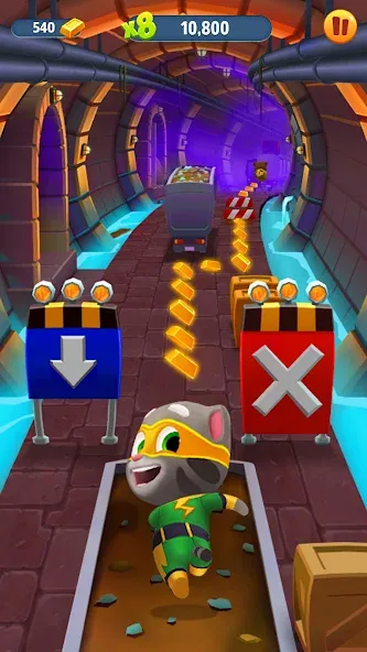 Talking Tom Gold Run [MOD: безлимитные монеты и энергия] — Скачать бесплатно (APK) — скриншот 4