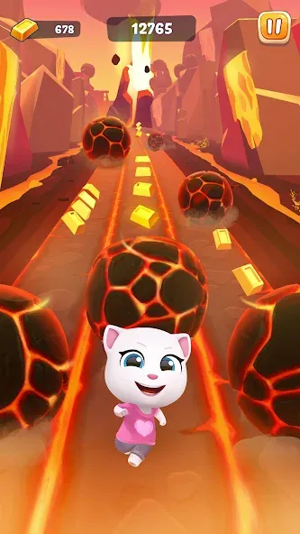 Взломанная Talking Tom Time Rush [MOD: безлимитные монеты и все персонажи] на Андроид — скриншот 2
