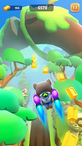 Взломанная Talking Tom Time Rush [MOD: безлимитные монеты и все персонажи] на Андроид — скриншот 3