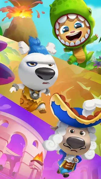 Взломанная Talking Tom Time Rush [MOD: безлимитные монеты и все персонажи] на Андроид — скриншот 5