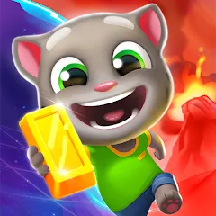 Взломанная Talking Tom Time Rush [MOD: безлимитные монеты и все персонажи] на Андроид