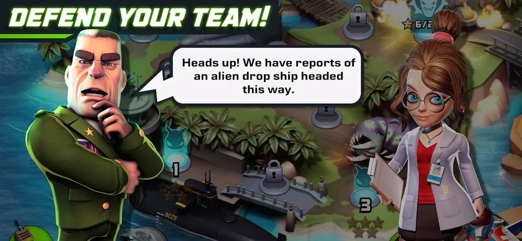 Скачать взлом Alien Creeps - Tower Defense [MOD: безлимитные деньги и все уровни открыты] — скриншот 4