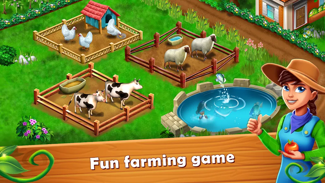 Скачать Farm Fest : Farming Games [MOD: безлимитные монеты и ресурсы] на телефон — скриншот 1