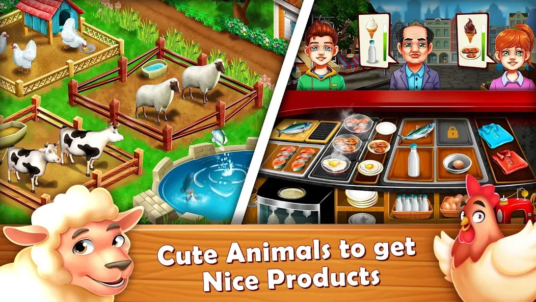 Скачать Farm Fest : Farming Games [MOD: безлимитные монеты и ресурсы] на телефон — скриншот 4