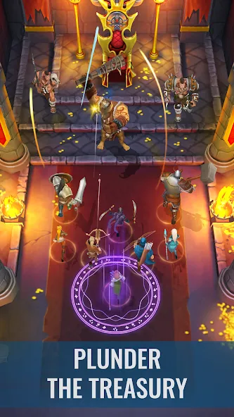 Скачать взлом Raid & Rush - Heroes idle RPG [MOD: безлимитные ресурсы и усиленные герои] — скриншот 2