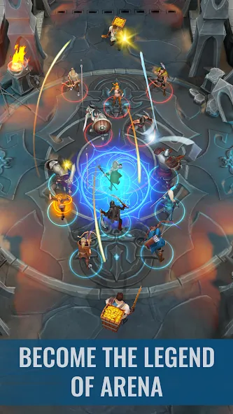 Скачать взлом Raid & Rush - Heroes idle RPG [MOD: безлимитные ресурсы и усиленные герои] — скриншот 4