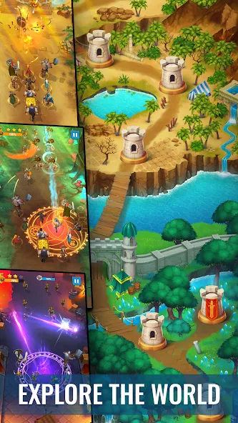 Скачать взлом Raid & Rush - Heroes idle RPG [MOD: безлимитные ресурсы и усиленные герои] — скриншот 5