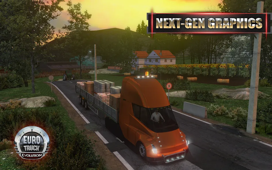 Взломанная European Truck Simulator [MOD: безлимитные деньги и топливо] на Андроид — скриншот 1
