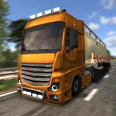 Взломанная European Truck Simulator [MOD: безлимитные деньги и топливо] на Андроид