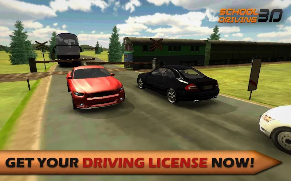 School Driving 3D [MOD: безлимитные деньги и всё открыто] (Бесплатно / APK) — скриншот 1