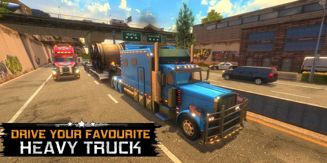 Truck Simulator USA Revolution [MOD: безлимитные деньги и топливо] (Бесплатно / APK) — скриншот 1