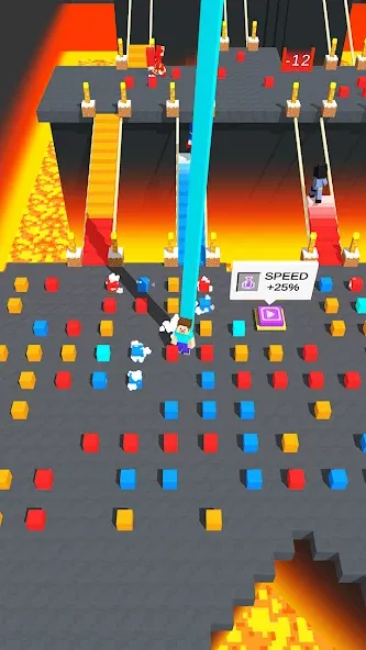 Craft Bridge Race [MOD: безлимитные ресурсы и быстрый бег] — Скачать бесплатно (APK) — скриншот 3