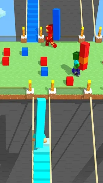 Craft Bridge Race [MOD: безлимитные ресурсы и быстрый бег] — Скачать бесплатно (APK) — скриншот 5