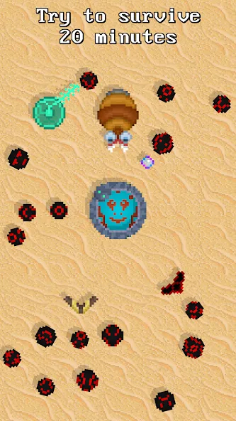 Скачать Magic Ball — 2D Survivor io [MOD: безлимитные деньги и усиленная магия] — скриншот 1